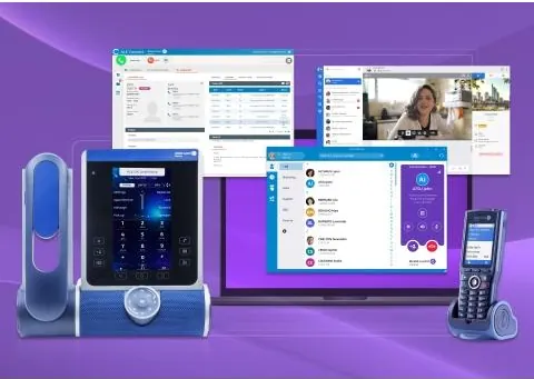 Alcatel-Lucent OmniPCX Enterprise communication server with phones and applications